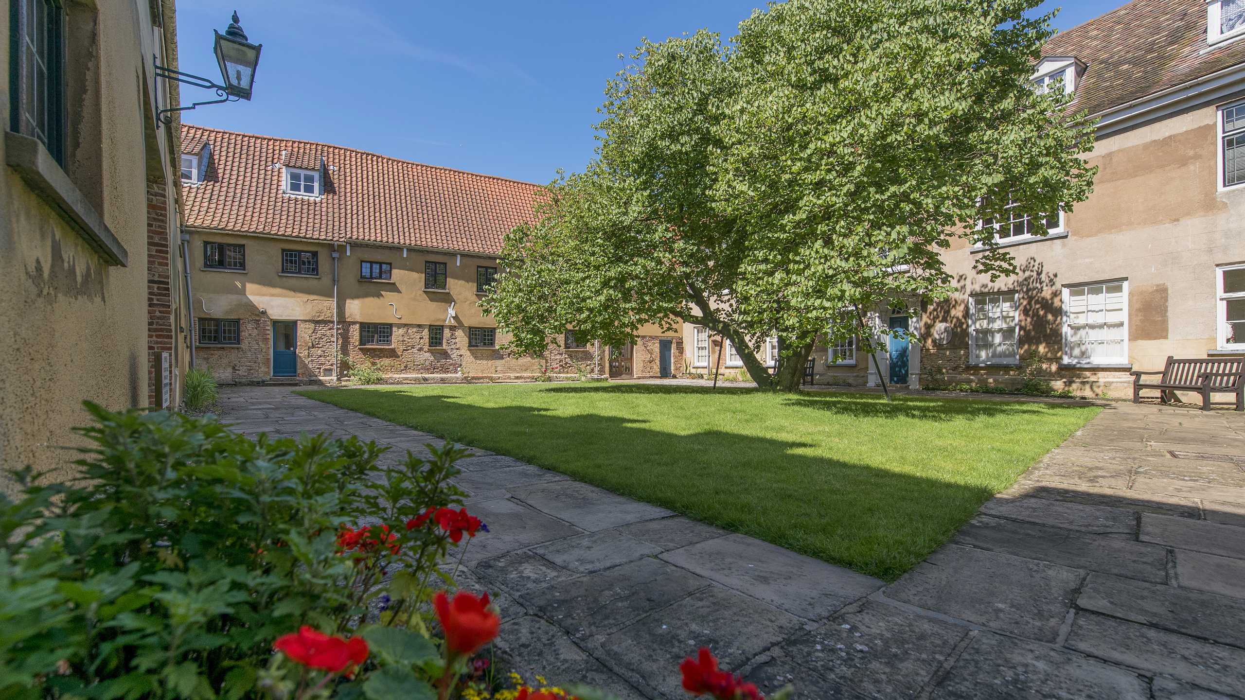 The gardens of Hampton Court in King's Lynn.