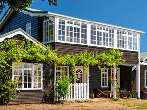The exterior of Bluebell Cottage in west Norfolk.