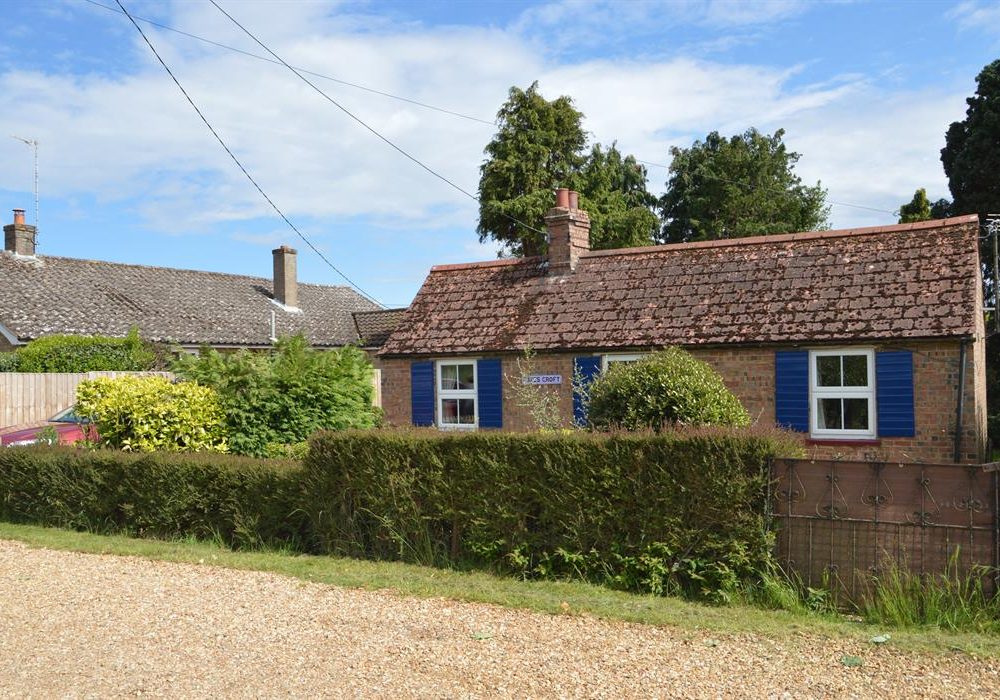 The exterior of Bluebell Cottage in west Norfolk.