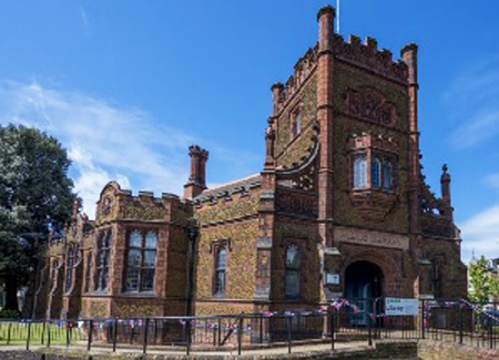 A daytime shot of King's Lynn Minster in the sunshine.