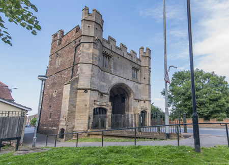 A daytime shot of King's Lynn Minster in the sunshine.