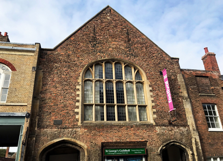 A daytime shot of King's Lynn Minster in the sunshine.