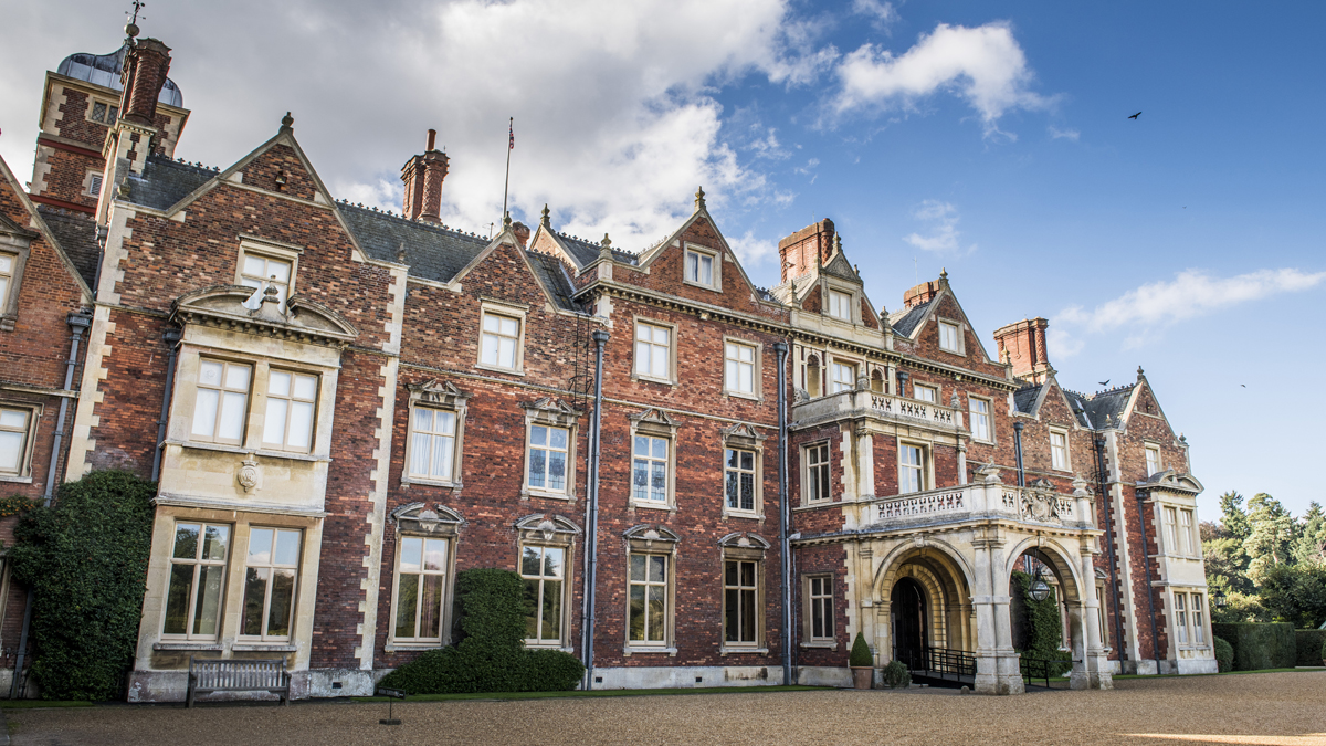 An exterior shot of Sandringham Estate, West Norfolk