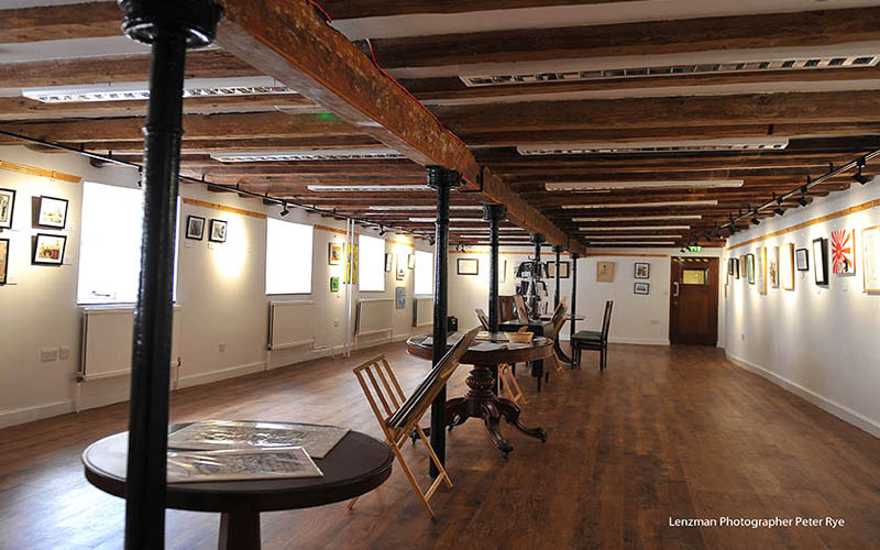 Art exhibition inside The Hanse House, King's Lynn
