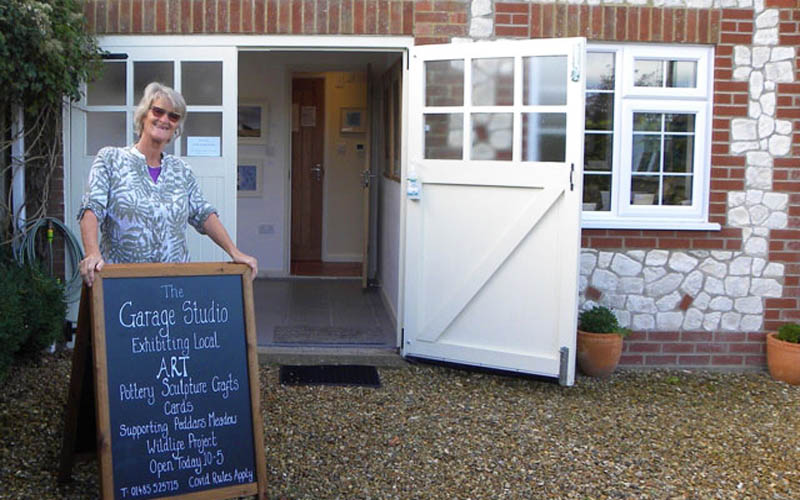Outside the Garage Studio in Ringstead