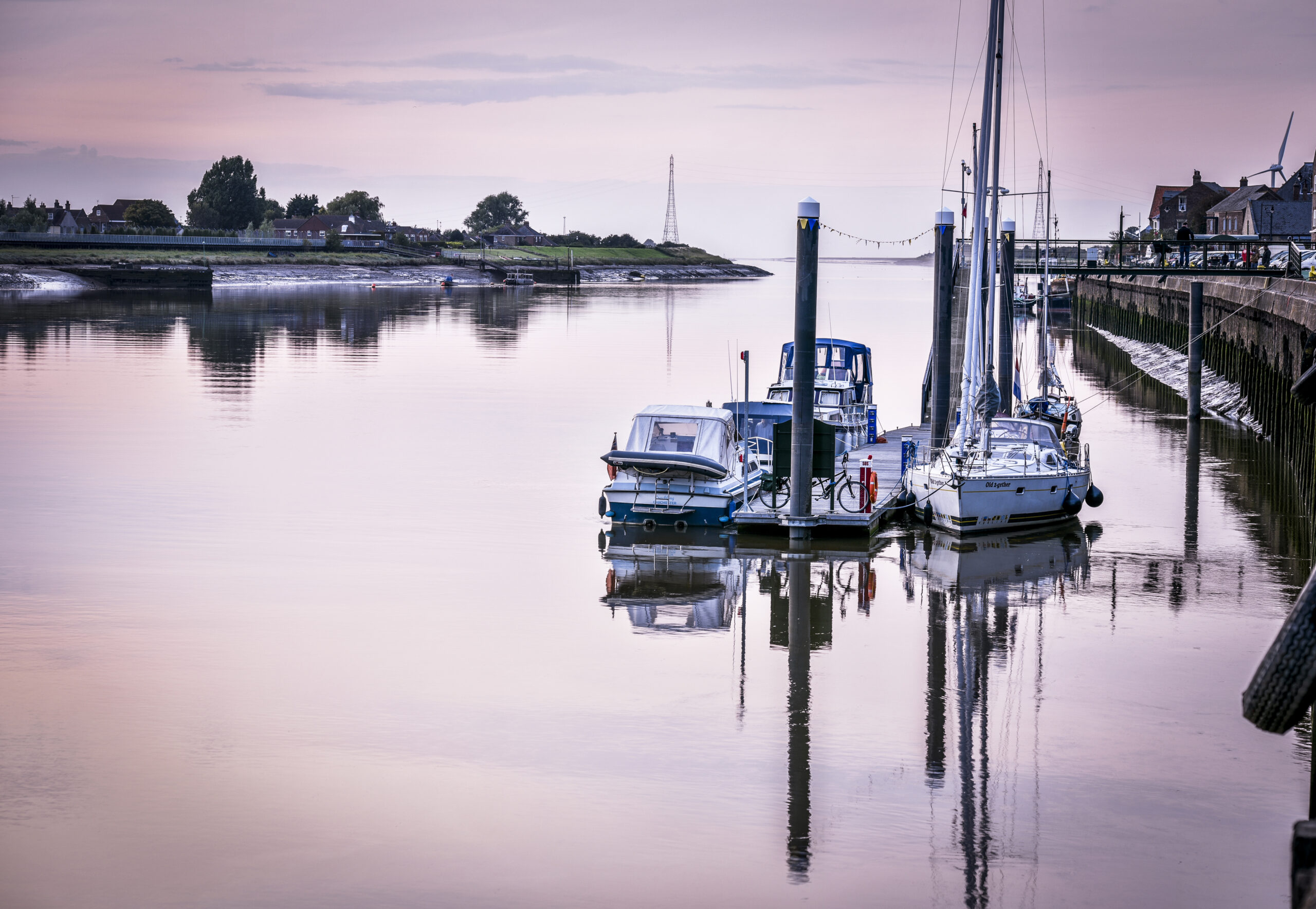 Boats moored at King's Lynn South Quay