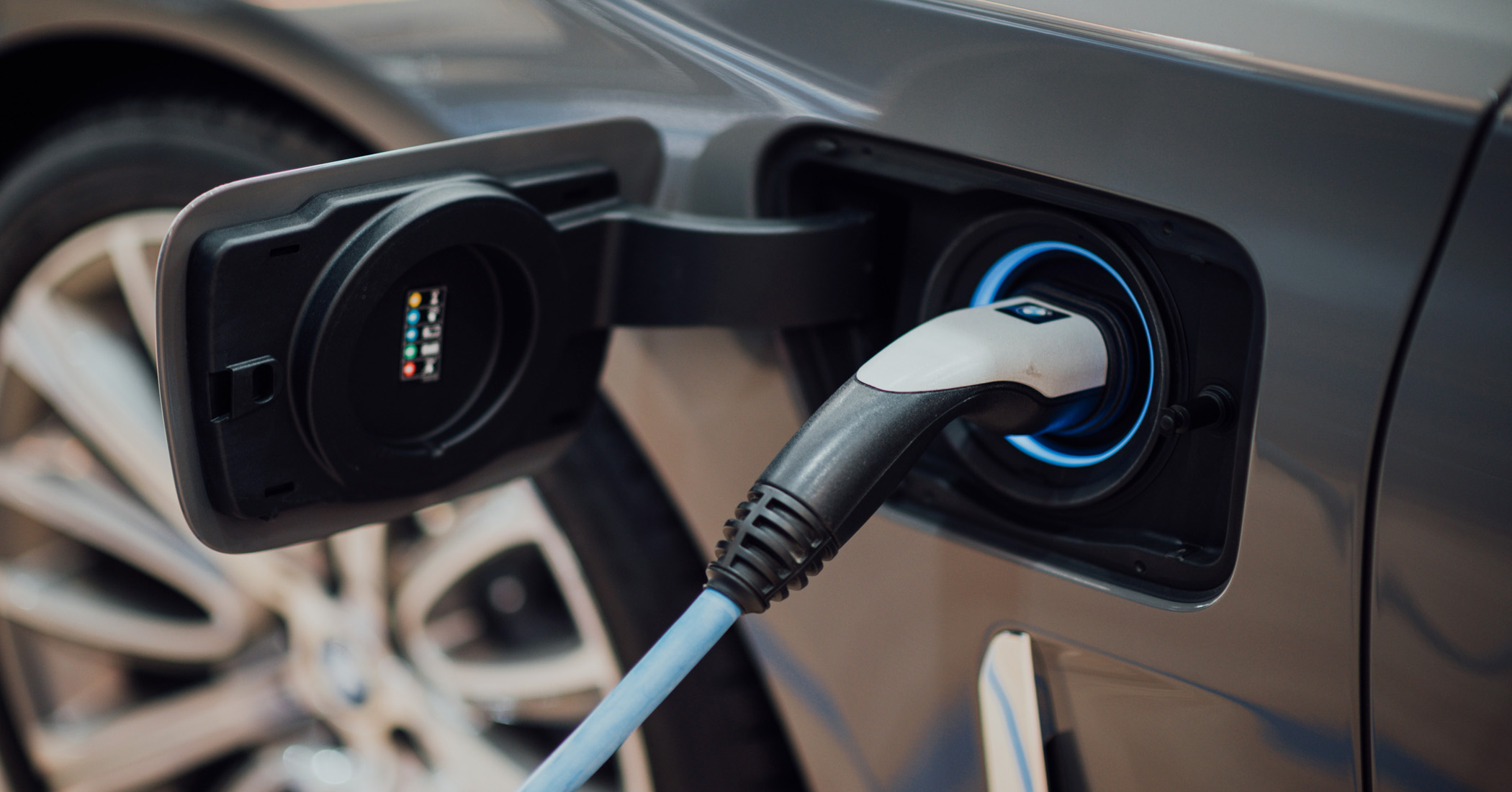 Electric car charging point