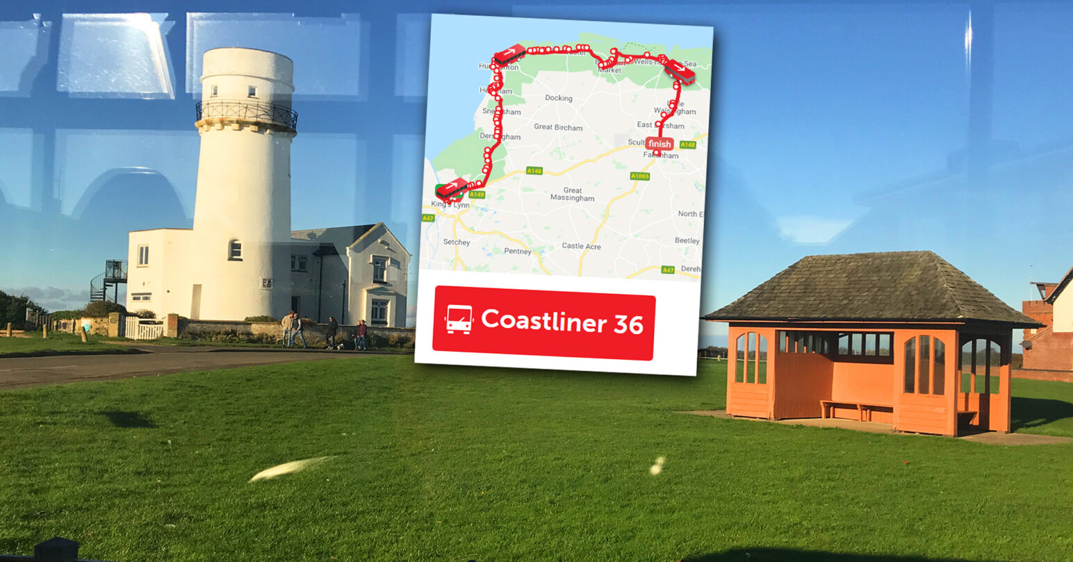 Lynx Coastliner 36 Route and Hunstanton Lighthouse