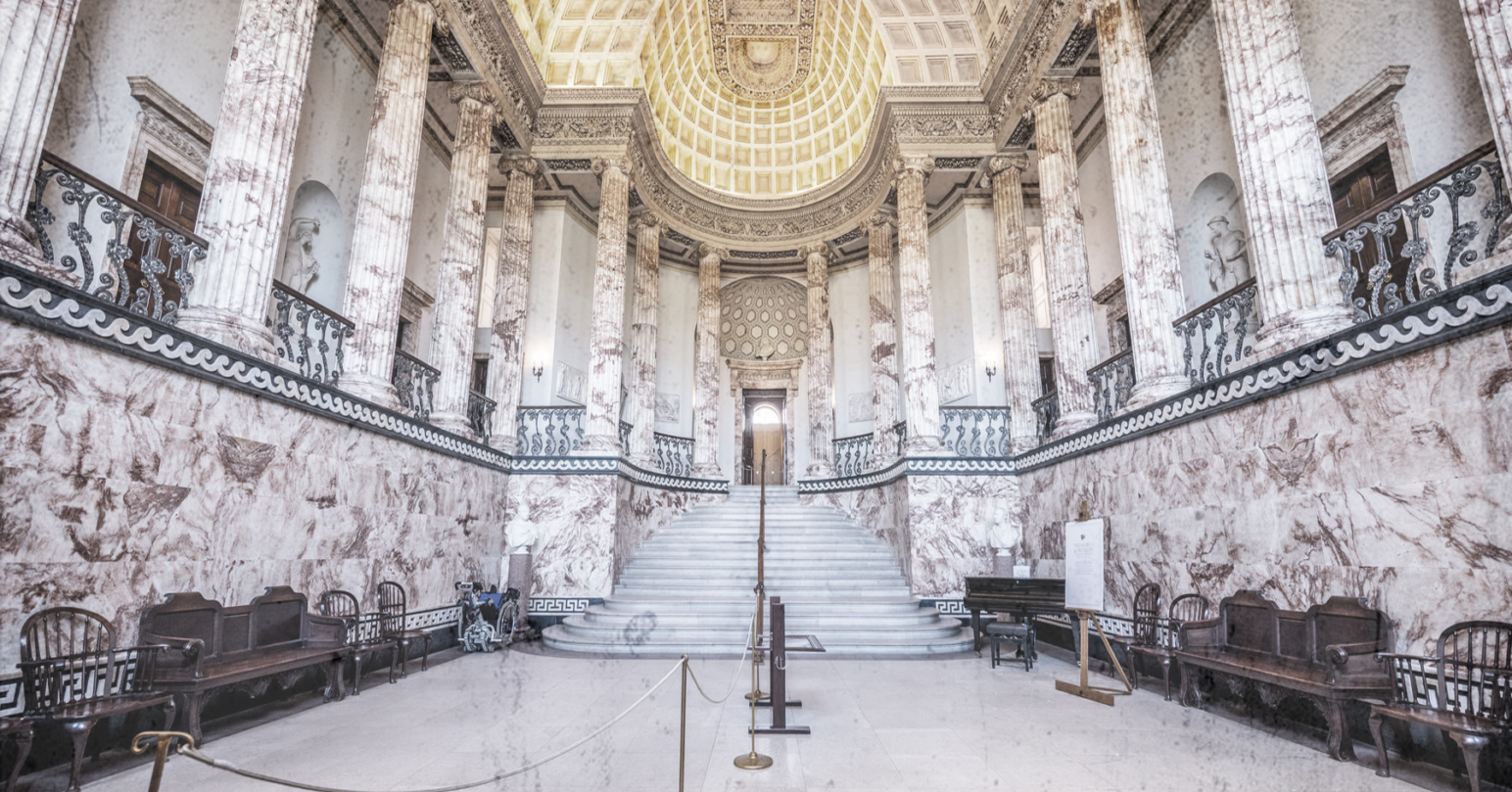 Inside Holkham Hall in West Norfolk