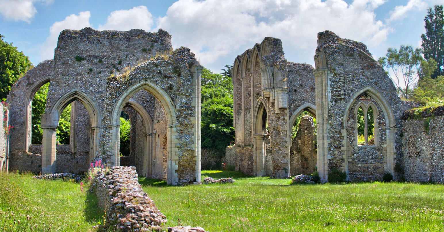 The ruins at Creake Abbey in West Norfolk
