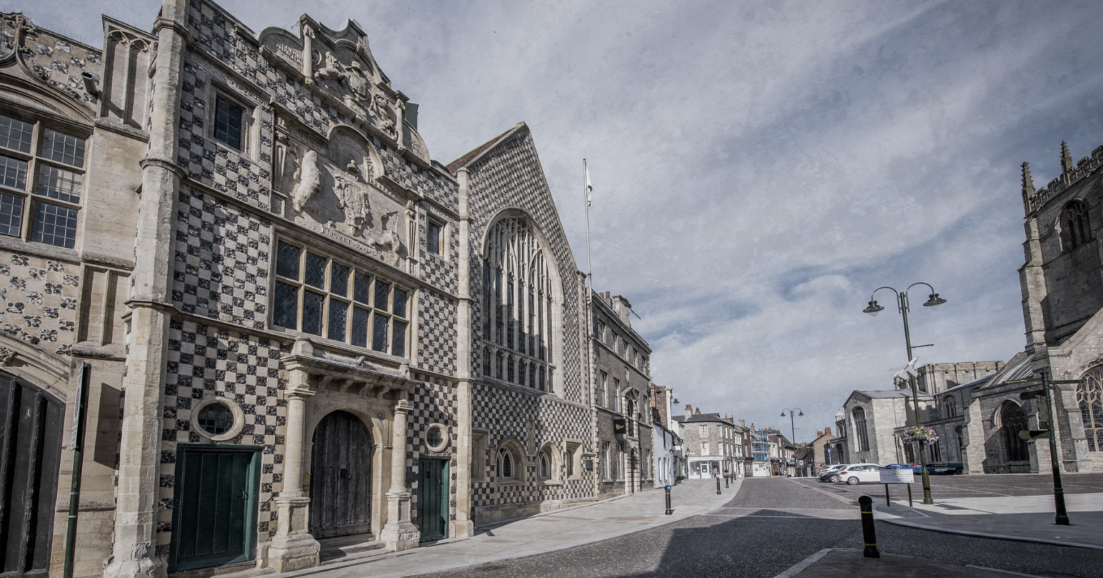 A ghostly image of King's Lynn Town Hall