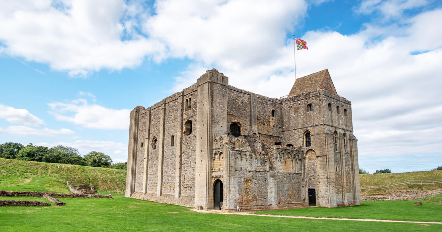 Castle Rising Castle in West Norfolk near King's Lynn