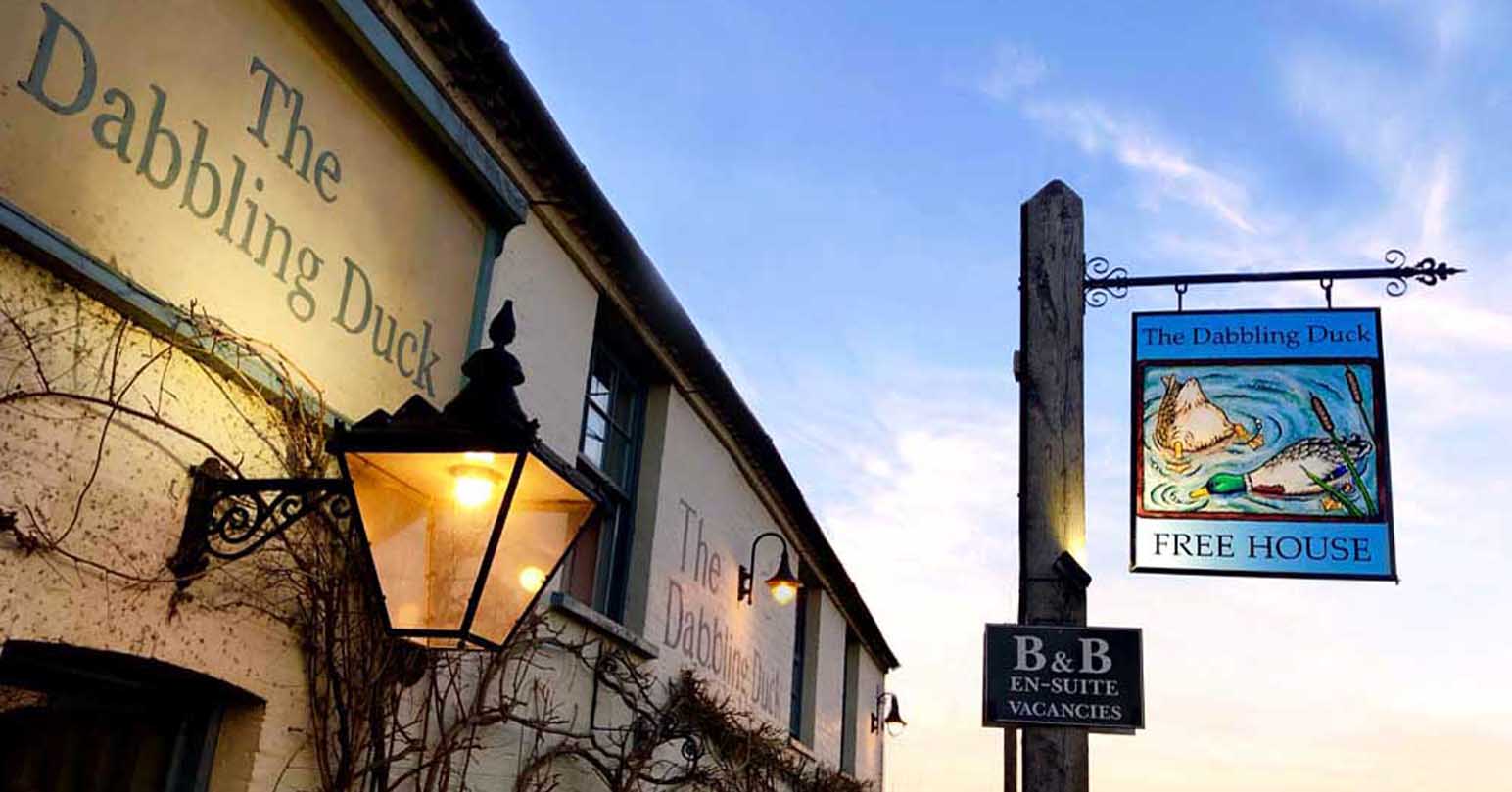 Exterior of The Dabbling Duck in Great Massingham.