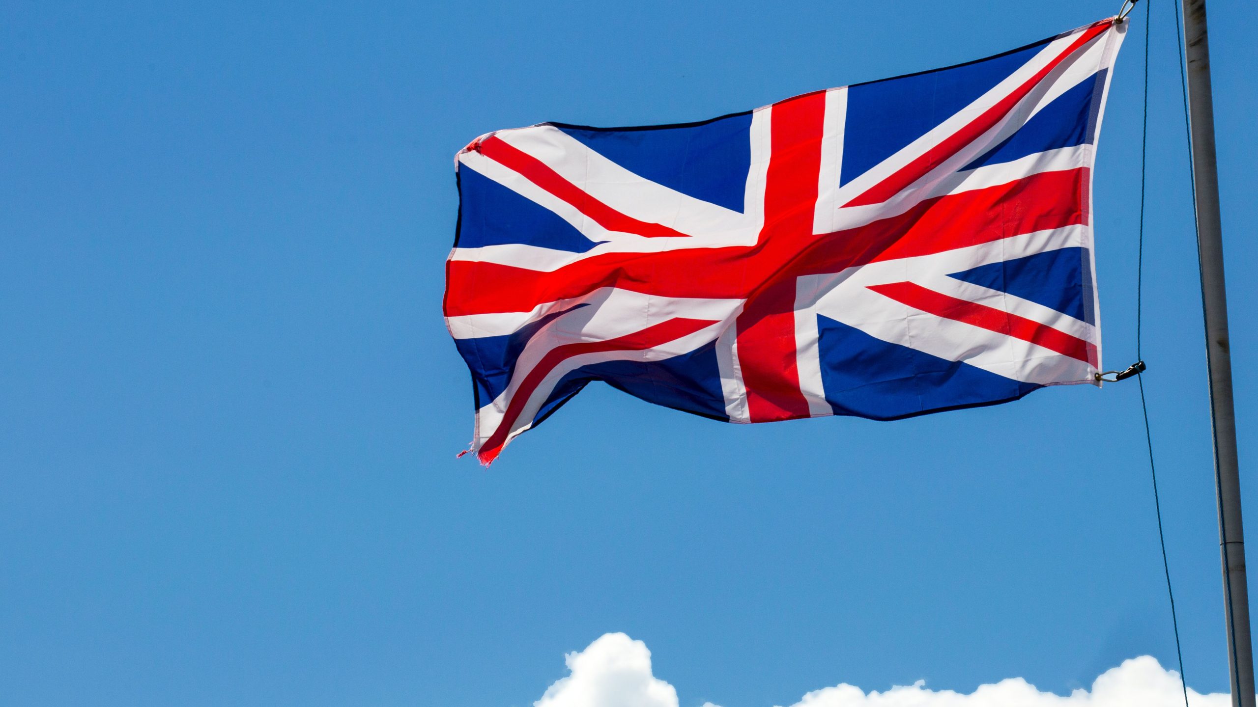 Union Jack flag.