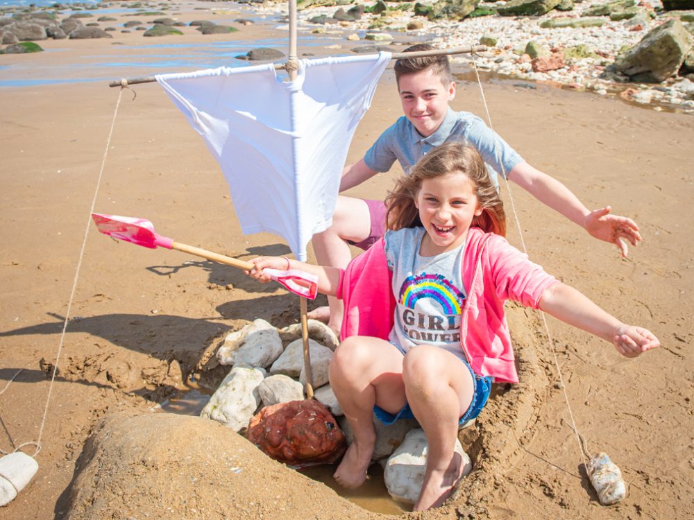 A sunset shot of Burnham Overy Staithe