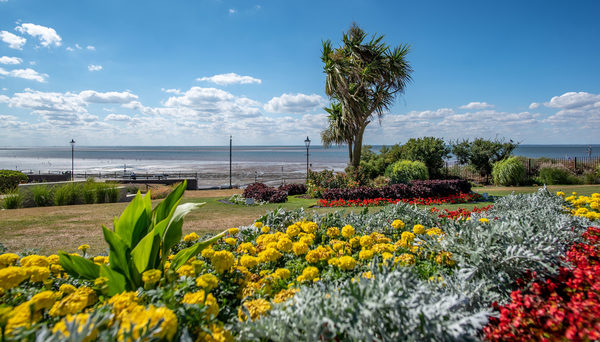 A couple looking through a hide and holding binoculars at RSPB Titchwell Marsh Nature Reserve in West Norfolk.