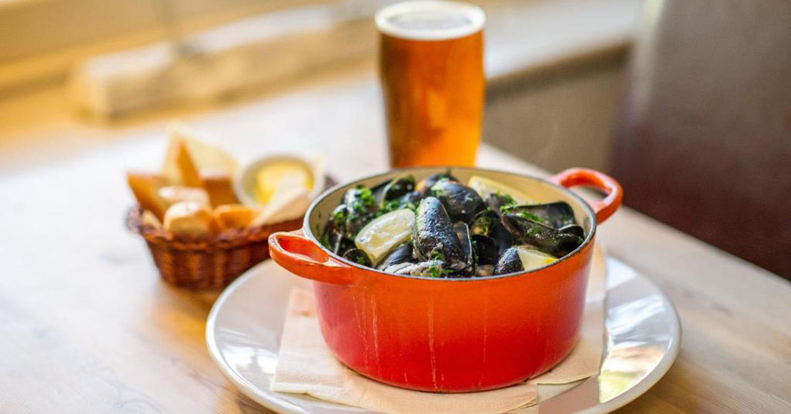 A seafood dish served at The King William IV Country Inn at Sedgeford, West Norfolk.