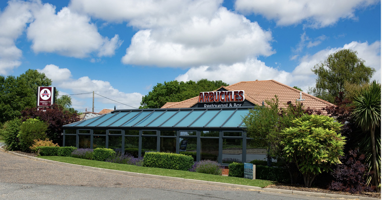 The exterior of Arbuckles Bar and Restaurant in Downham Market, West Norfolk.