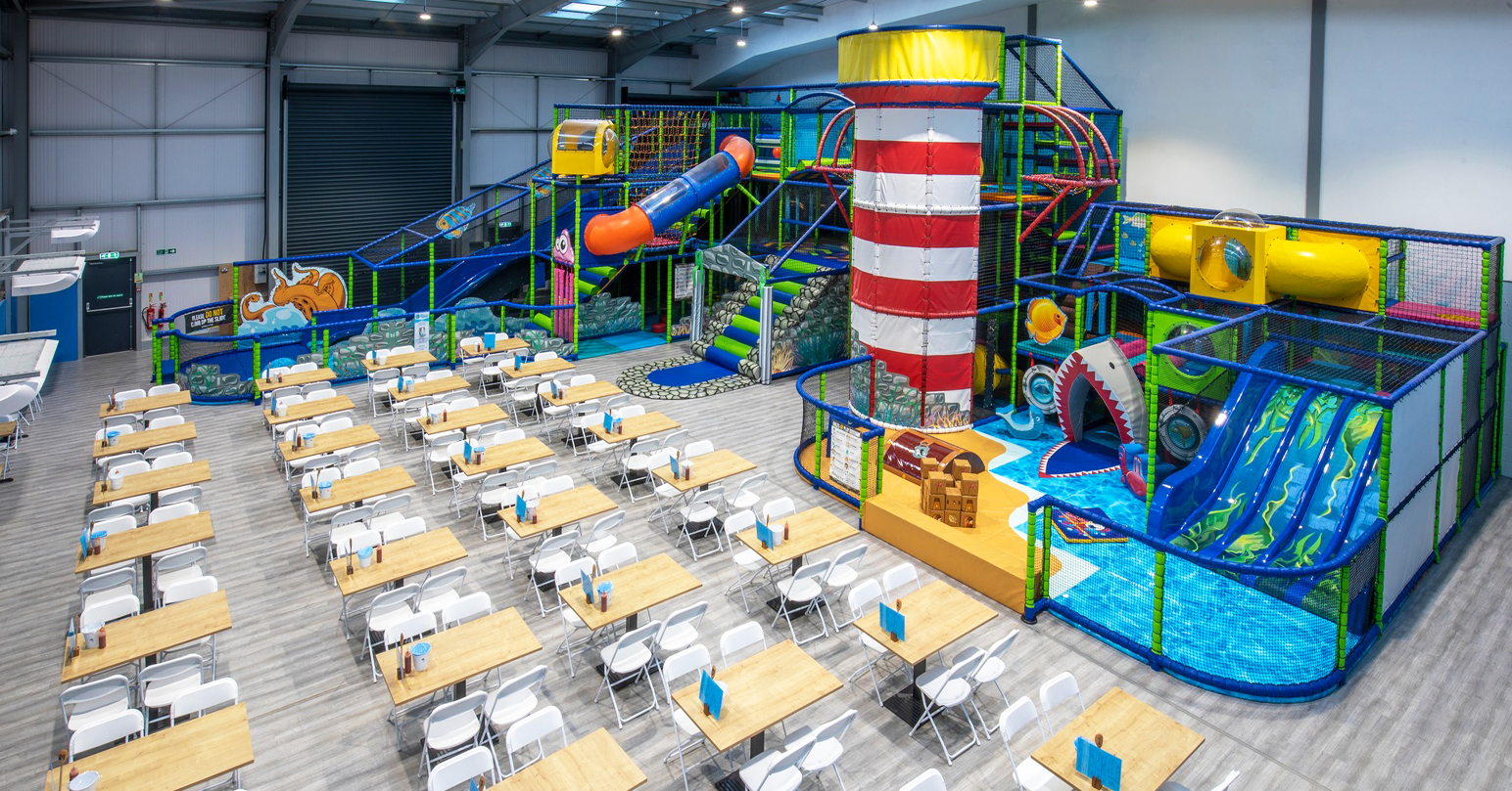 The indoor play area at Little Sharks in King's Lynn, West Norfolk.
