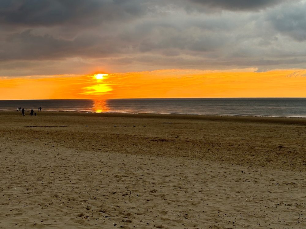 A sunset shot of Burnham Overy Staithe