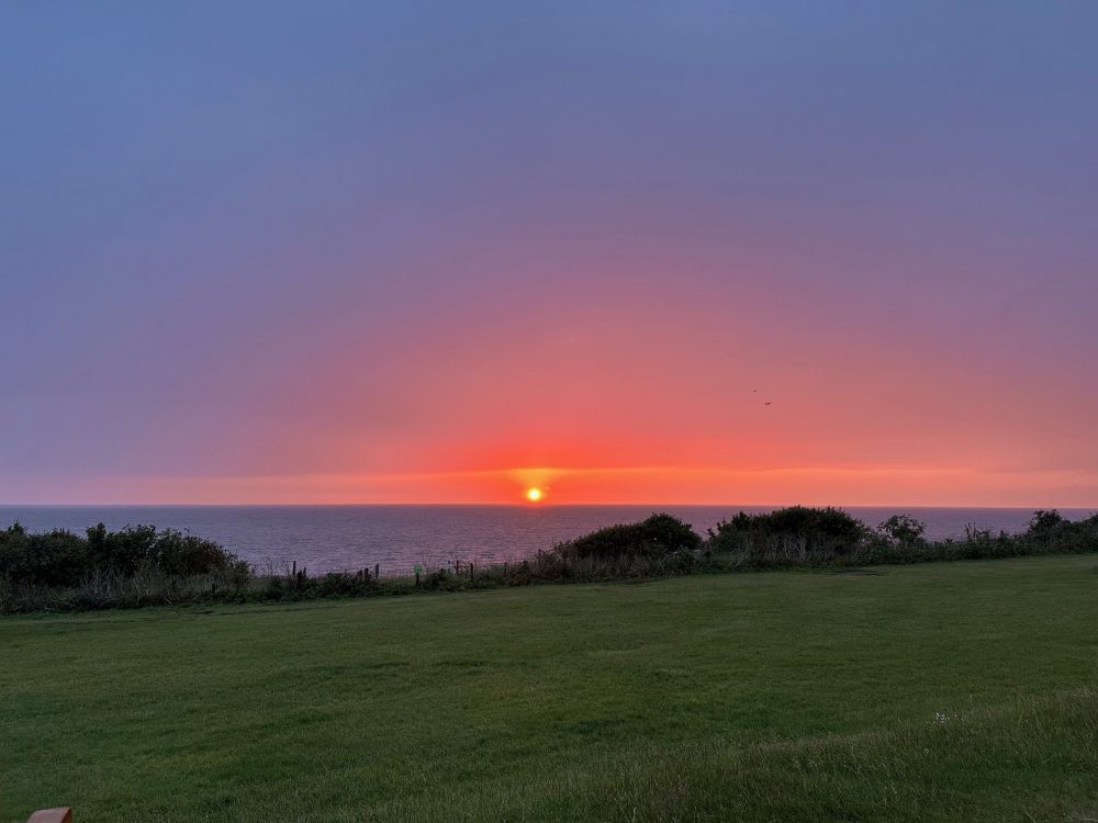 A sunset shot of Burnham Overy Staithe